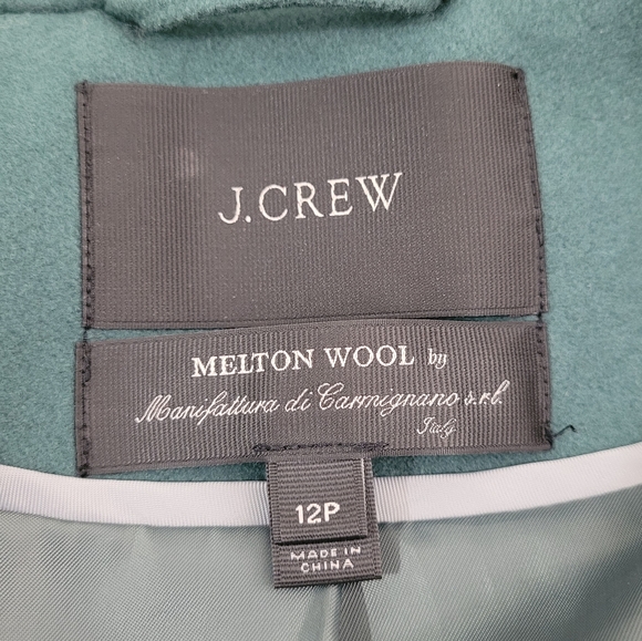 J. Crew Melton Wool Hooded Bib Coat Jacket - Picture 5 of 9